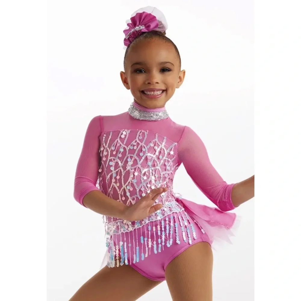Weissman Showtime Pinkberry Silver Dance Costume IC Recital Competition